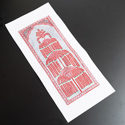 生命の樹 - オディシャ州の伝統絵画 パタチトラ インドの神話と自然を描いた細密アート【1点物】 - サブ3