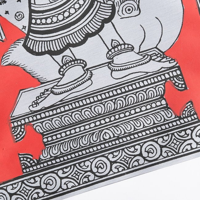 - オディシャ州の伝統絵画 パタチトラ インドの神話と自然を描いた細密アート【1点物】 8 - 細部を見てみました。