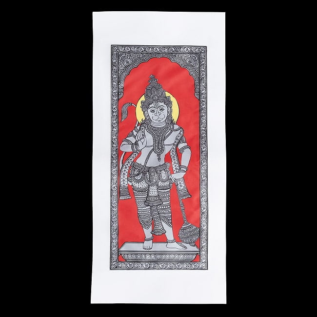  - オディシャ州の伝統絵画 パタチトラ　インドの神話と自然を描いた細密アート【1点物】 2 - 全体を撮影しました
