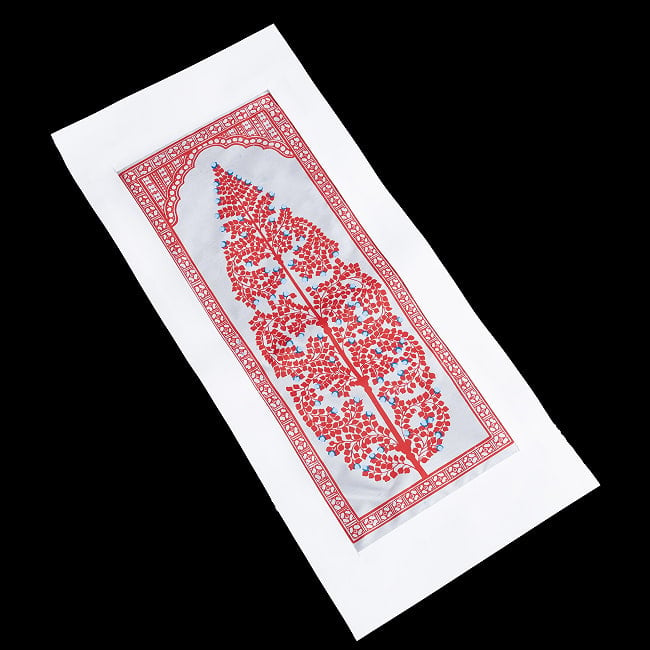 - オディシャ州の伝統絵画 パタチトラ インドの神話と自然を描いた細密アート【1点物】 3 - 斜めから全体を撮影しました