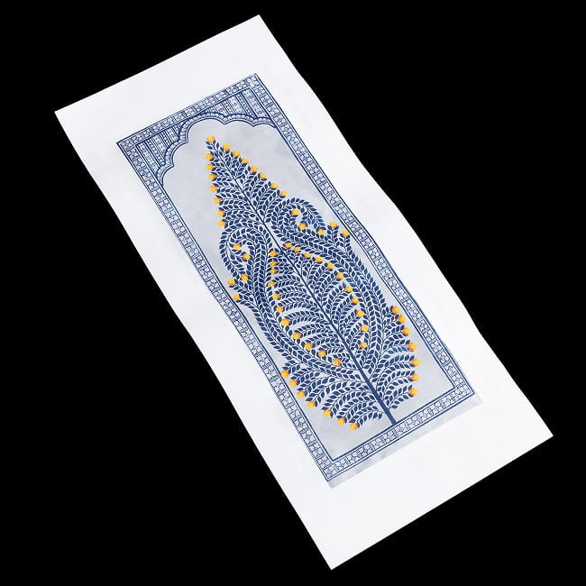 - オディシャ州の伝統絵画 パタチトラ インドの神話と自然を描いた細密アート【1点物】 3 - 斜めから全体を撮影しました