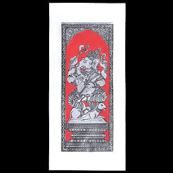ガネーシャ - オディシャ州の伝統絵画 パタチトラ インドの神話と自然を描いた細密アート【1点物】 - メイン