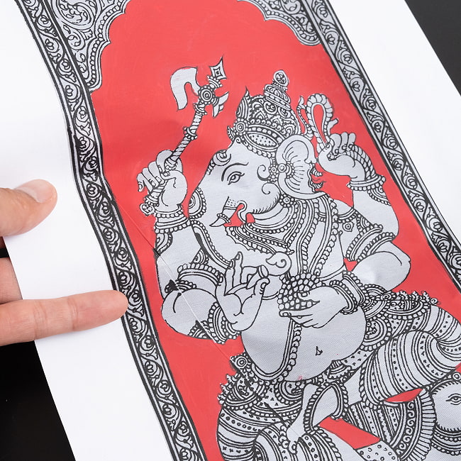 - オディシャ州の伝統絵画 パタチトラ インドの神話と自然を描いた細密アート【1点物】 9 - 細部を見てみました。