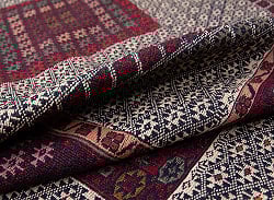 【一点物】バルーチ　カル・ムハマディ族　遊牧民による草木染め手織りトライバルキリム スマック織り - 約200cm x 130cm - サブ5