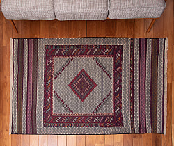 【一点物】アフガニスタンの手織りトライバルキリム スマック織り - 約200cm x 130cmの商品写真