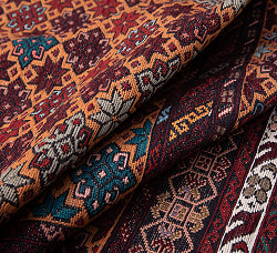 【一点物】バルーチ　カル・ムハマディ族　遊牧民による草木染め手織りトライバルキリム スマック織り - 約185cm x 122cm - サブ5