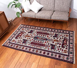【一点物】アフガニスタンの手織りトライバルキリム スマック織り - 約198cm x 113cmの商品写真