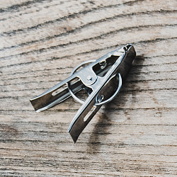 ブリキレトロ調 インドの洗濯バサミ ステンレス製 5.5cm【12個入り】 - サブ2