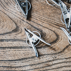 ブリキレトロ調 インドの洗濯バサミ ステンレス製 5.5cm【12個入り】 - サブ3