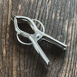 ブリキレトロ調 インドの洗濯バサミ ステンレス製 6.5cm【12個入り】 - サブ2