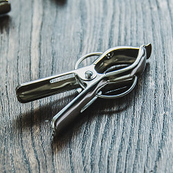 ブリキレトロ調 インドの洗濯バサミ ステンレス製 6.5cm【12個入り】 - サブ4