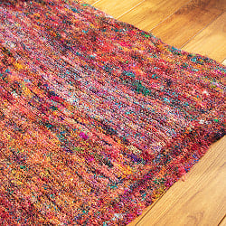カラフルシルクスレッド　色彩豊かな手編みラグ - サブ3