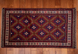 遊牧民バローチの手織り絨毯【約146cm x 90cm】 - サブ4