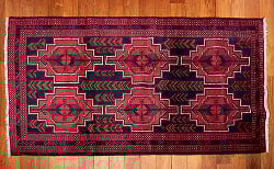 遊牧民バローチの手織り絨毯【約200cm x 115cm】 - サブ3