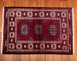 遊牧民バローチの手織り絨毯【約105cm x 75cm】 - サブ4