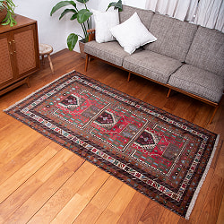 遊牧民バローチの手織り絨毯【約189cm x 108cm】 - サブ2