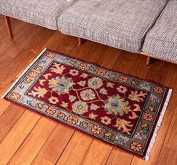 【一点物】パシュトゥンの手織り絨毯 - 98cm x 53cmの商品写真
