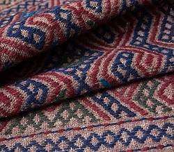 【一点物】バルーチ　カル・ムハマディ族　遊牧民による草木染め手織りトライバルキリム 平織り - 約97cm x 57cm - サブ2