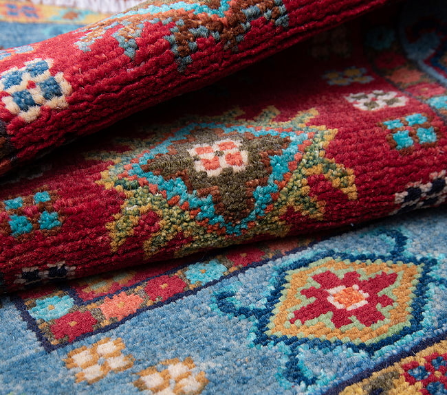 【一点物】パシュトゥンの手織り絨毯 - 100cm x 58cm 2 - 