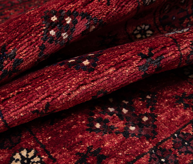 【一点物】パシュトゥンの手織り絨毯 - 86cm x 64cm 2 - 