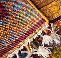 手織りのインド絨毯【約123cm x 約80cm】 - サブ5