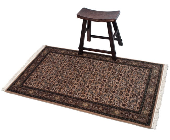手織りのインド絨毯【約157cm x 約90cm】 の通販[送料無料] - TIRAKITA.COM