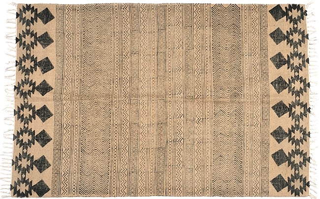 インドのラグ ジュート・ダリー 【約120cm x 200cm】 3 - 商品の全体図です