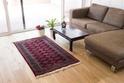 ザンスカール遊牧民の手織りのアンティック絨毯【たてｘよこ　約80cm x 160cm】 - サブ2