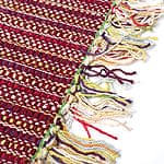 インドコットンの手織りラグマット【約65cm×約42cm】 - 茶色の商品写真