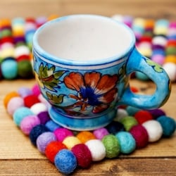 まんまるフェルト　コースター　四角（小粒） - サブ5