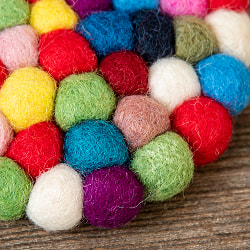 まんまるフェルト　コースター　丸 - サブ3