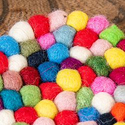 まんまるフェルト　コースター　丸 - サブ4