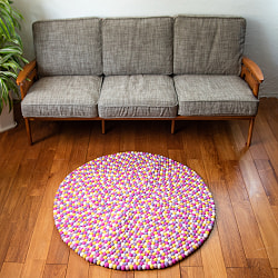 まんまるフェルトのラグマット【約100cm】 - サブ3