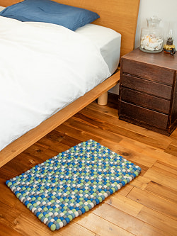 まんまるフェルトのスクエアマット【約60cm×約40cm】 - サブ2