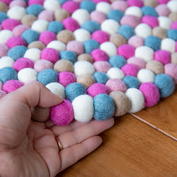 まんまるフェルトのラグマット【約38cm】 - サブ5