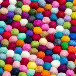 まんまるフェルトルームマット【65cm×45cm】 - カラフル - サブ2