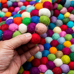 まんまるフェルトルームマット【65cm×45cm】 - カラフル - サブ3