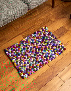 まんまるフェルトルームマット【65cm×45cm】 - カラフル - サブ4