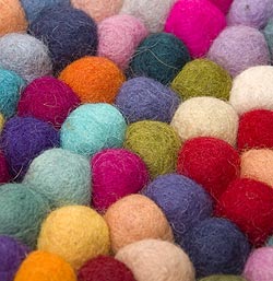 まんまるフェルトルームマット　ランダム - サブ2