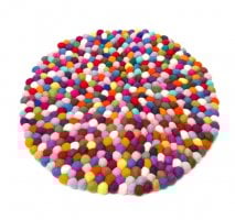 まんまるフェルトルームマット　ランダム