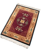 【高密度】手織りのチベット絨毯【約60cm×約90cm】の商品写真