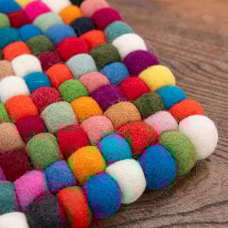 まんまるフェルトマット【直径：約20cm】　マル　 - サブ2