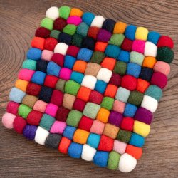 まんまるフェルトマット【直径：約20cm】　マル　