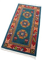 【高密度】手織りのチベット絨毯【約90cm×約180cm】の商品写真