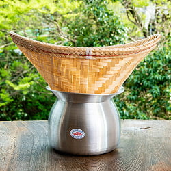 【セット】タイのもち米蒸し器セット 幅45cm程度 - メイン