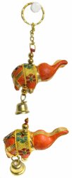 象のカラフルキーホルダー【ワケアリ】の商品写真