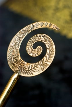 花模樣のゴールデンかんざし - サブ3