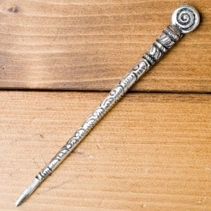 アジアン金属のかんざし【渦巻き（S）】(ID-KNZS-140)