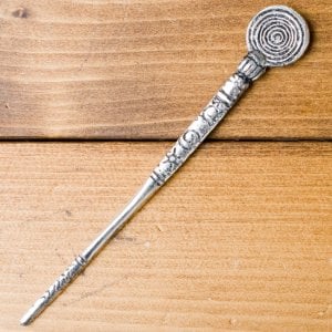 アジアン金属のかんざし【渦巻き（Ｍ）】(ID-KNZS-141)