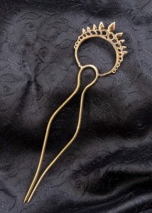 伝統的なゴールデンかんざし(ID-KNZS-149)